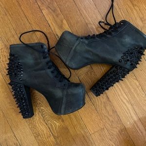 RARE Jeffrey Campbell Spiked LITA Boots